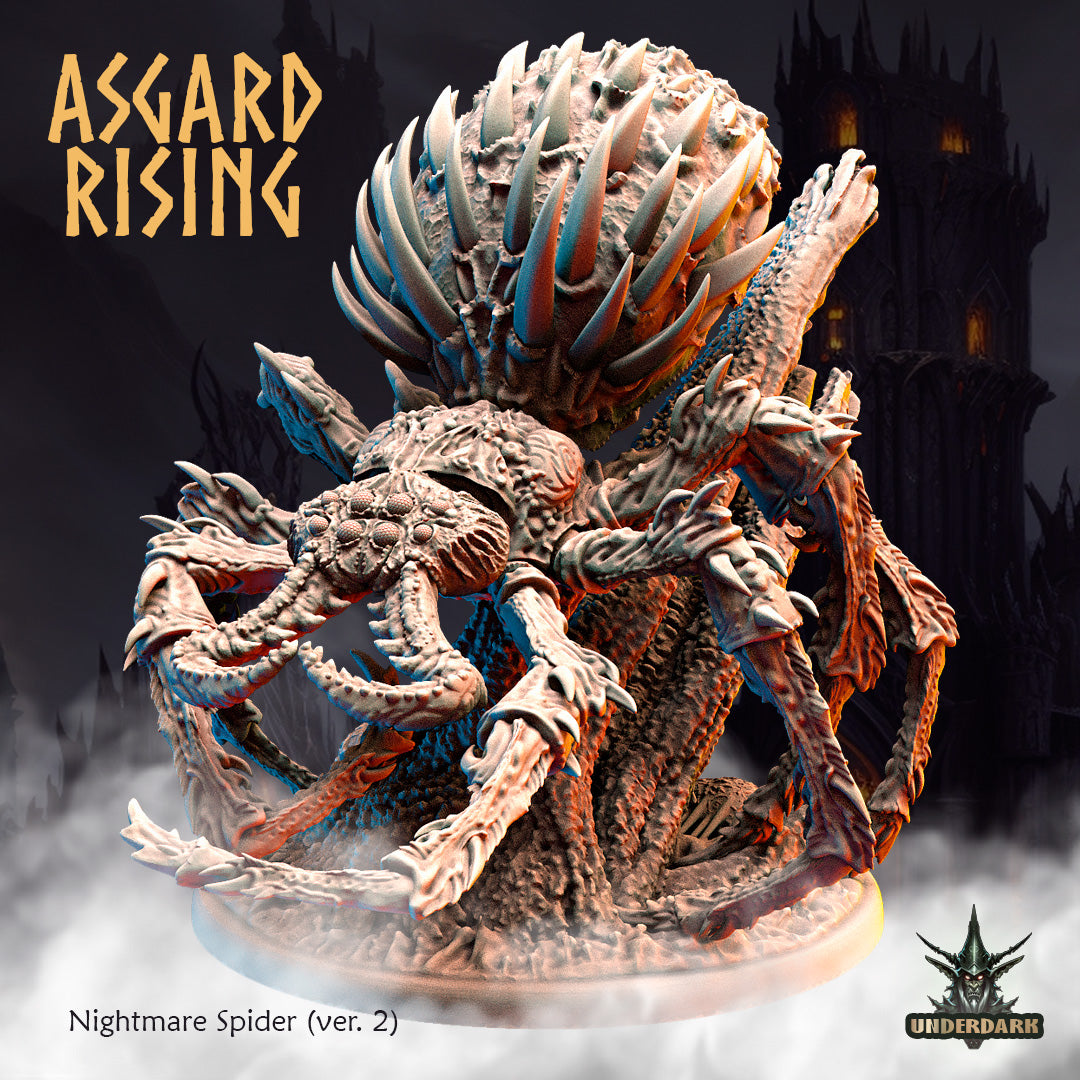 Asgard Rising - Underdark - Nightmare Spider - DnD/TTRPG Figure/Miniature