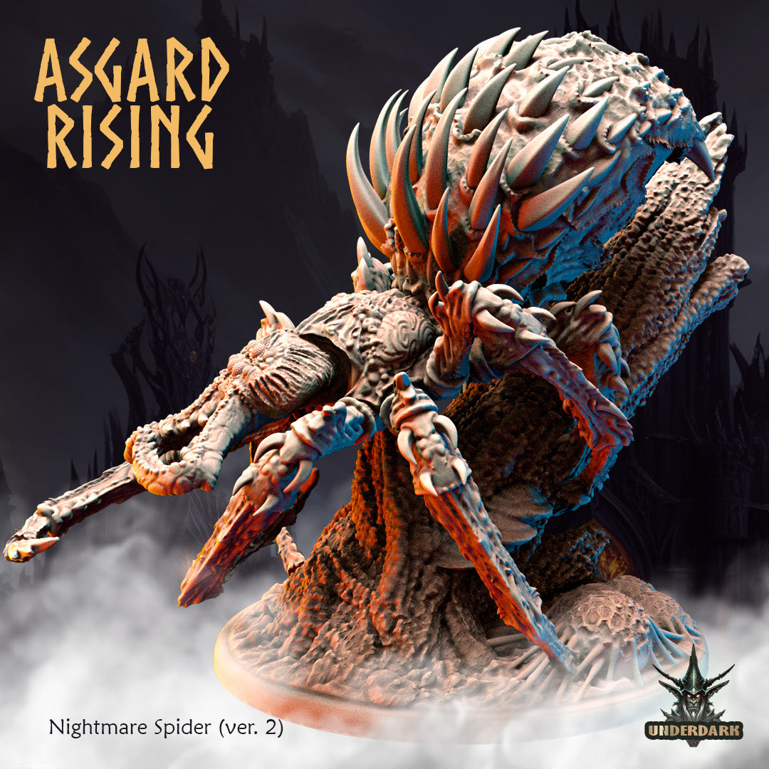 Asgard Rising - Underdark - Nightmare Spider - DnD/TTRPG Figure/Miniature