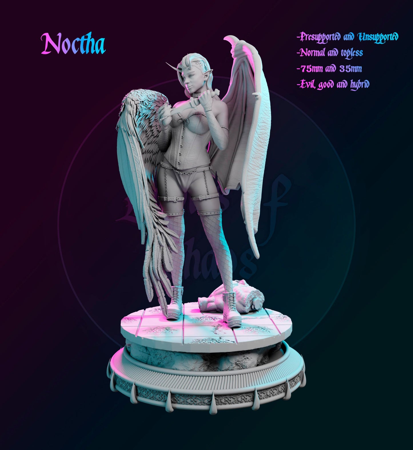 Gilmore Studio - Chaos Ladies #1 - Noctha - 75mm Pin Up/Figure/Model/Diorama