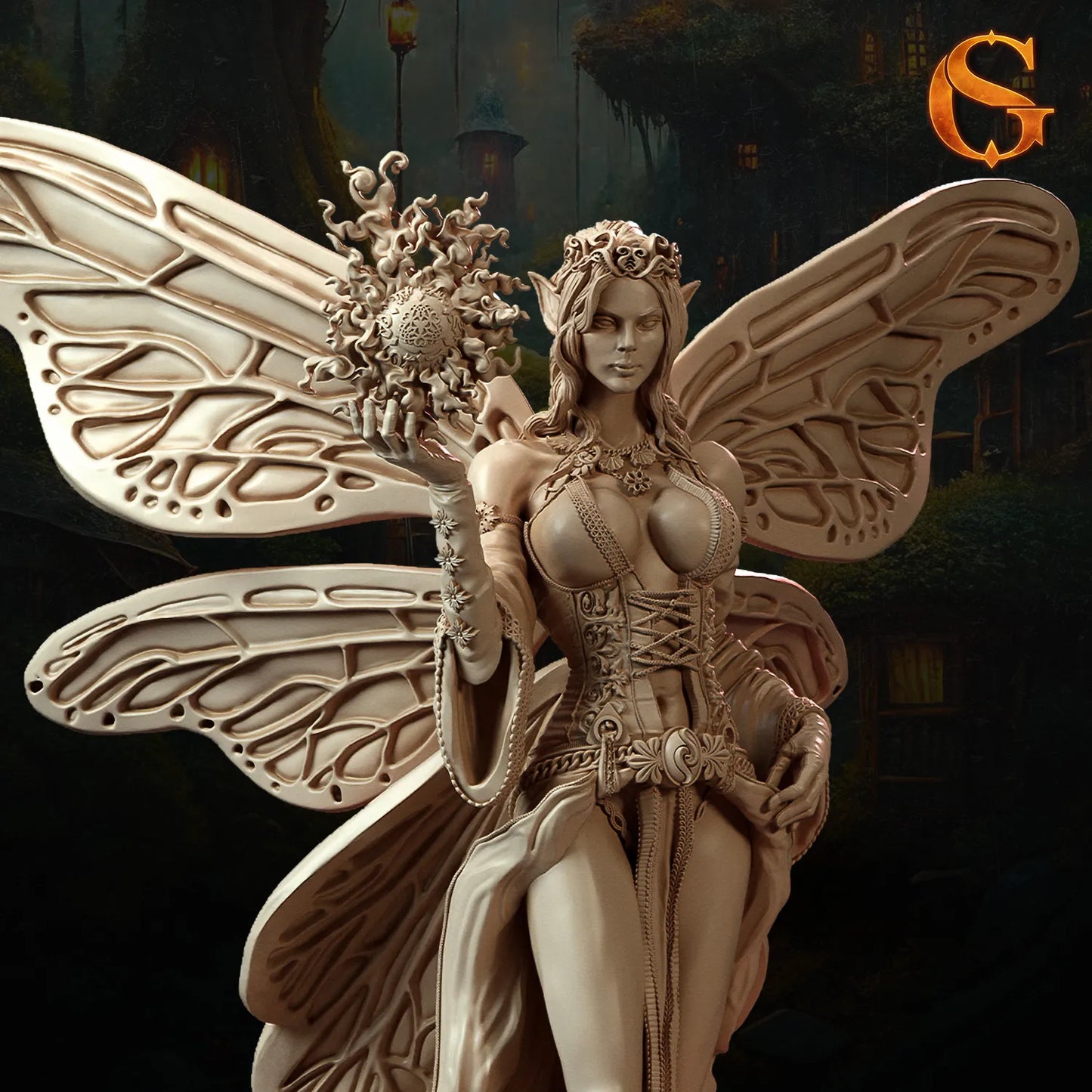 Solgoodcreations - Fairy Enchantress Nora Petalsplay - 75/140mm Pin Up/Figure/Model/Diorama