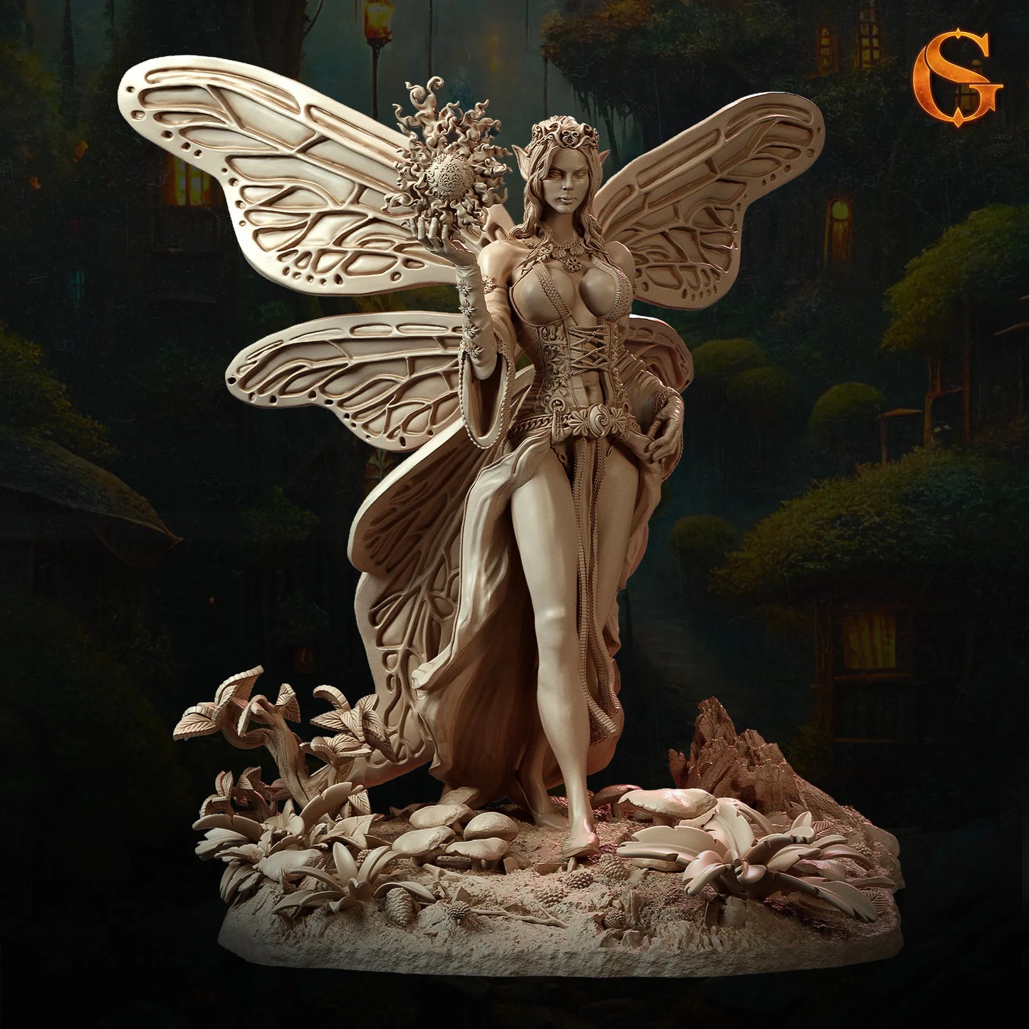 Solgoodcreations - Fairy Enchantress Nora Petalsplay - 75/140mm Pin Up/Figure/Model/Diorama