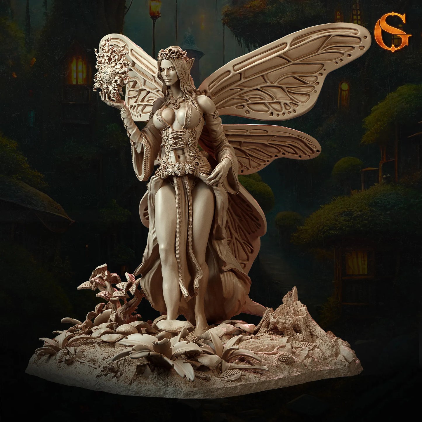 Solgoodcreations - Fairy Enchantress Nora Petalsplay - 75/140mm Pin Up/Figure/Model/Diorama