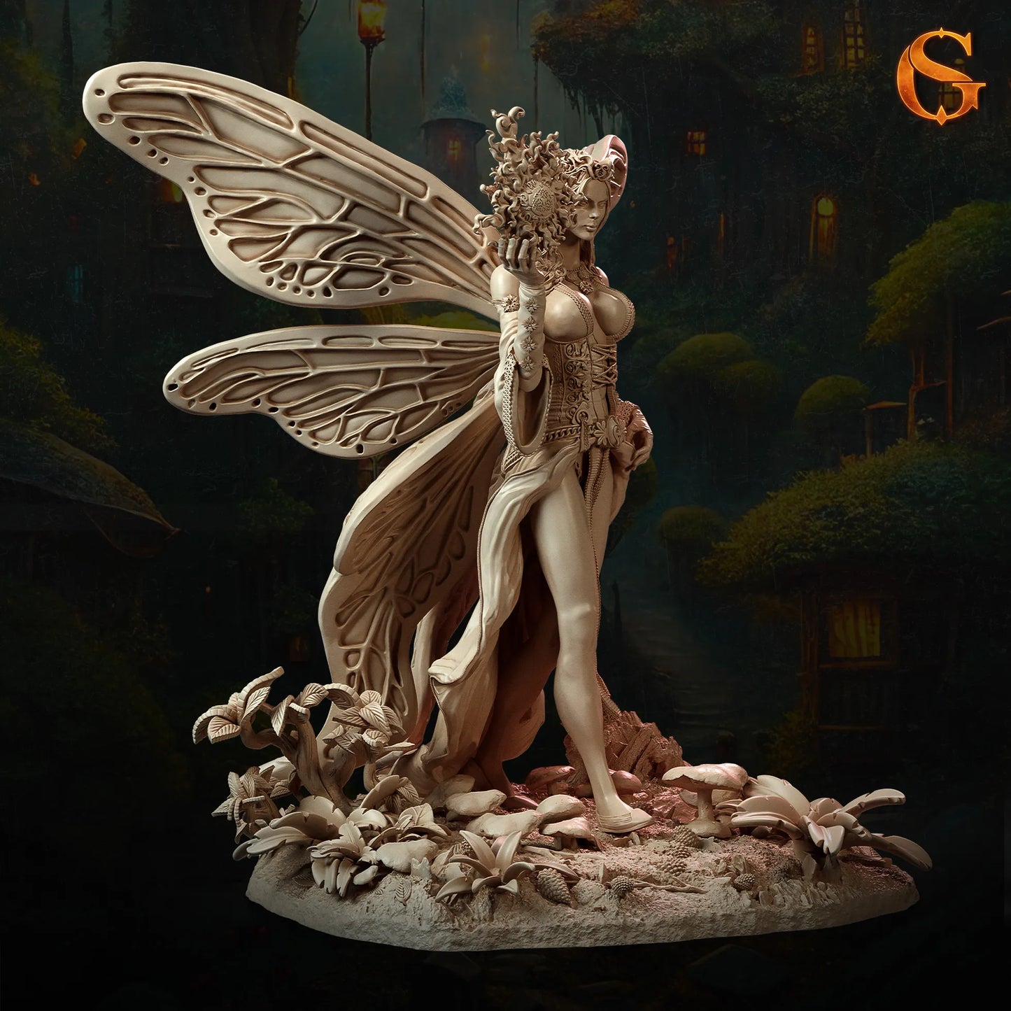 Solgoodcreations - Fairy Enchantress Nora Petalsplay - 75/140mm Pin Up/Figure/Model/Diorama