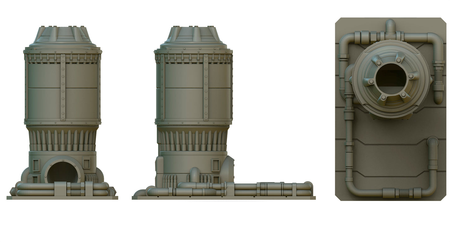 Crab Miniatures - Sci-Fi Dice Towers - Nuclear Silo -DnD/TTRPG/Roleplaying/Wargames