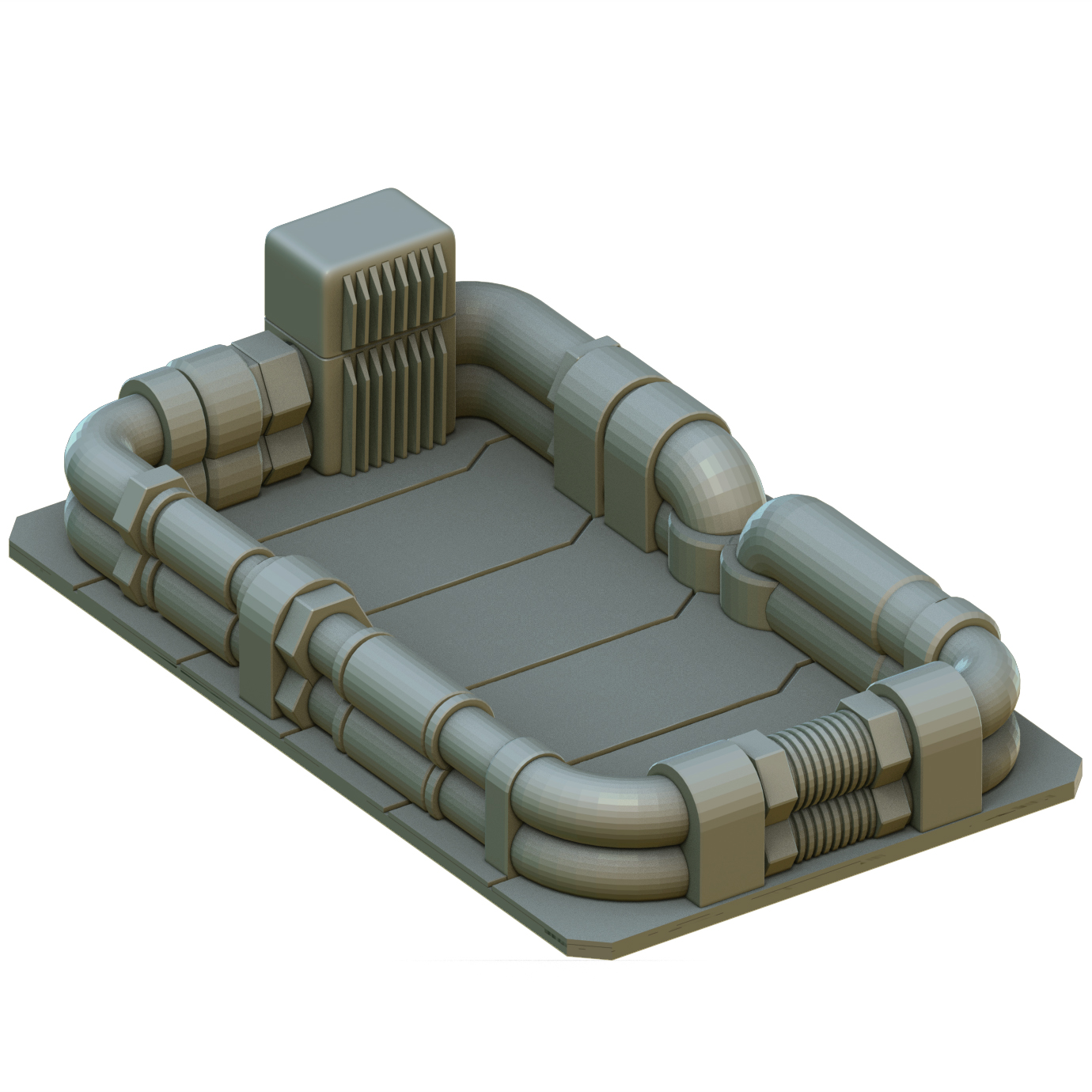 Crab Miniatures - Sci-Fi Dice Trays - Nuclear Silo - DnD/TTRPG/Roleplaying/Wargames