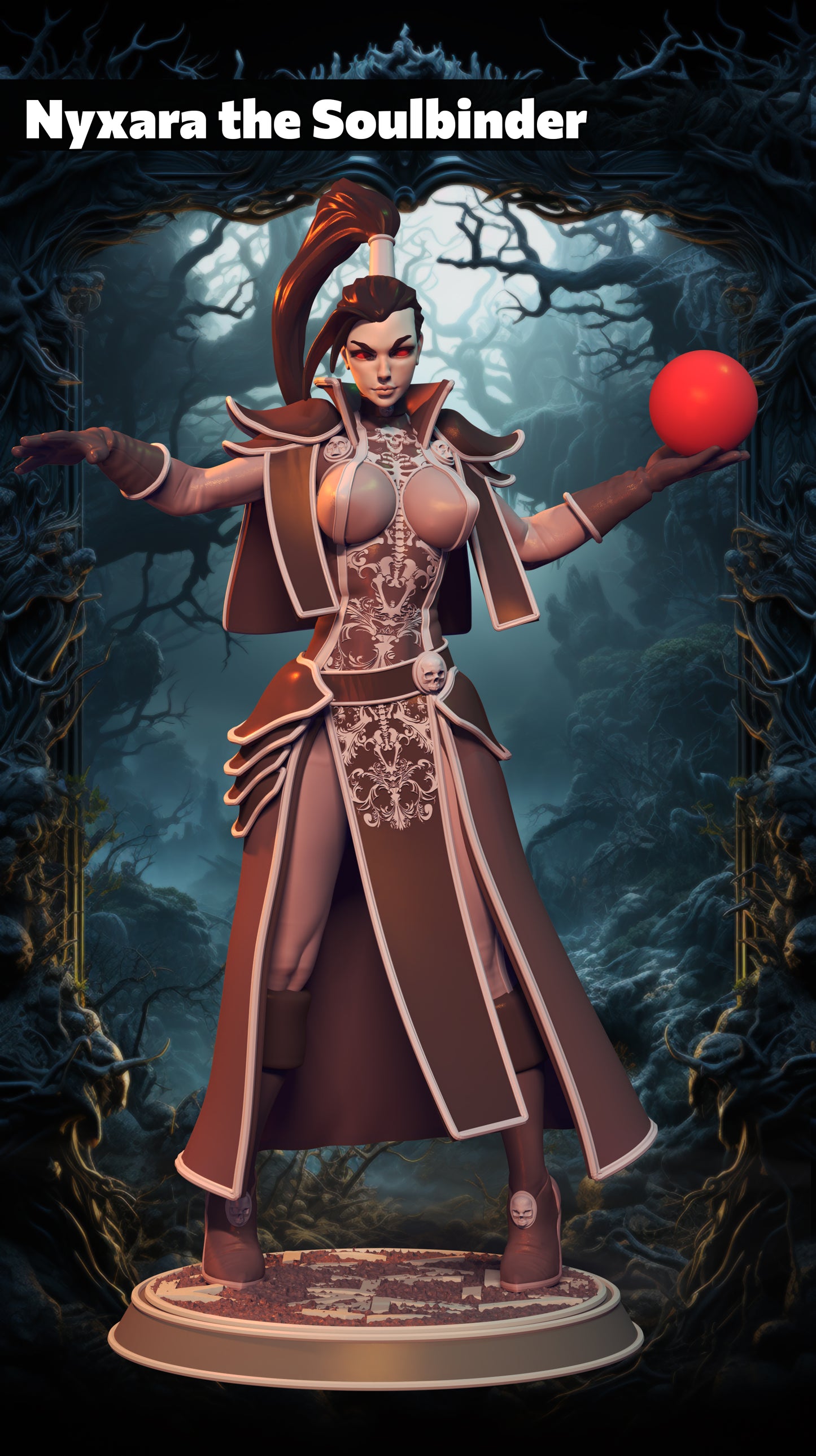 Z Kino - Enchantressess - Nyxara the Soulbinder - 75mm Pin Up/Figure/Model/Diorama
