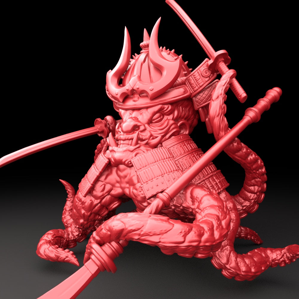 Brayan Nafarrate - Bestiary #5 - Samurai Octopus #1 - DnD/TTRPG Figure/Miniature