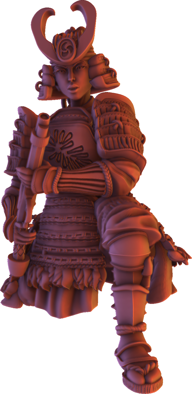 Forged Path - Tokugawa Bushido - Onna Bugeisha - DnD/Pathfinder/TTRPG Figure