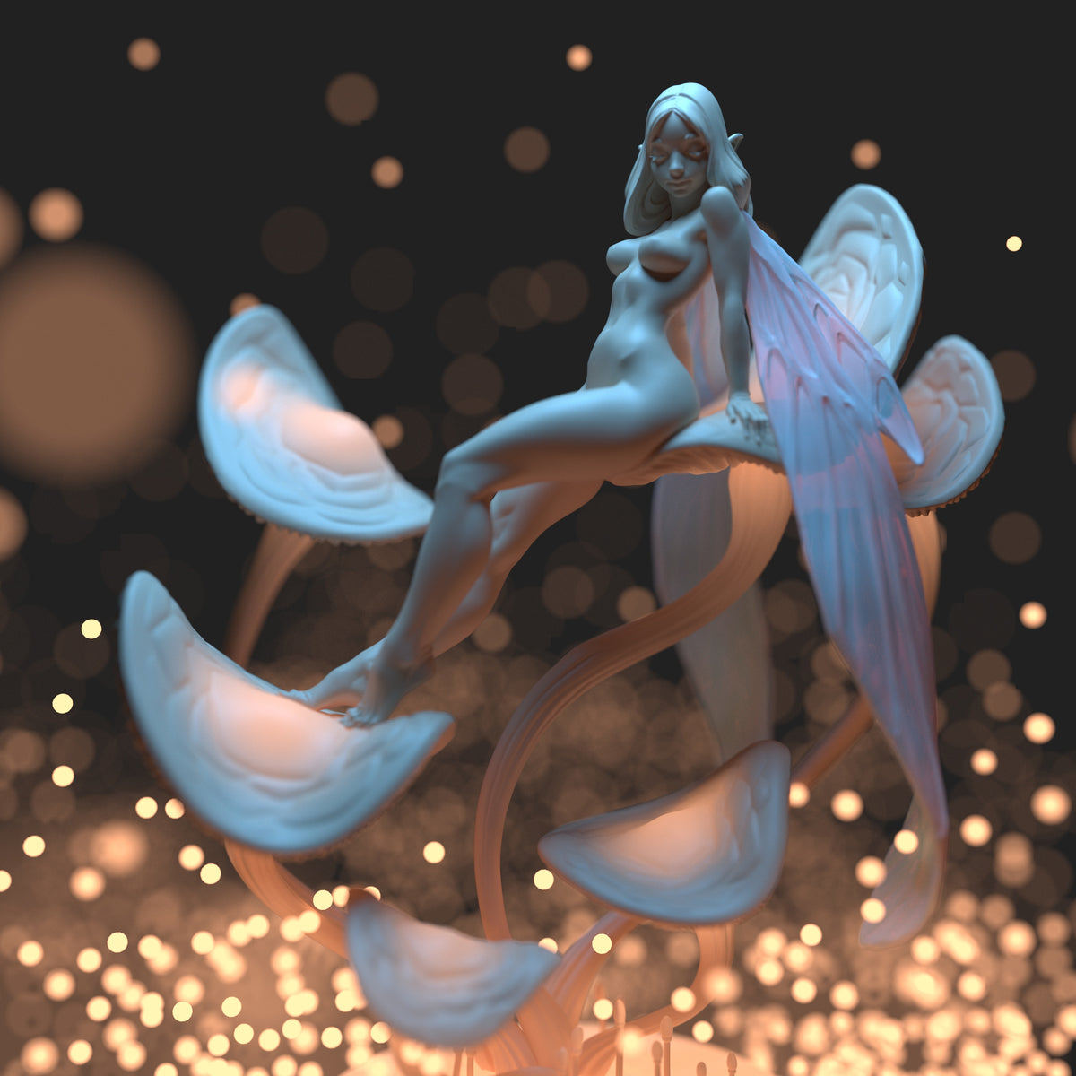 Blackthorn Miniatures - Moon Faerie - 75mm Pin Up/Figure/Model/Diorama
