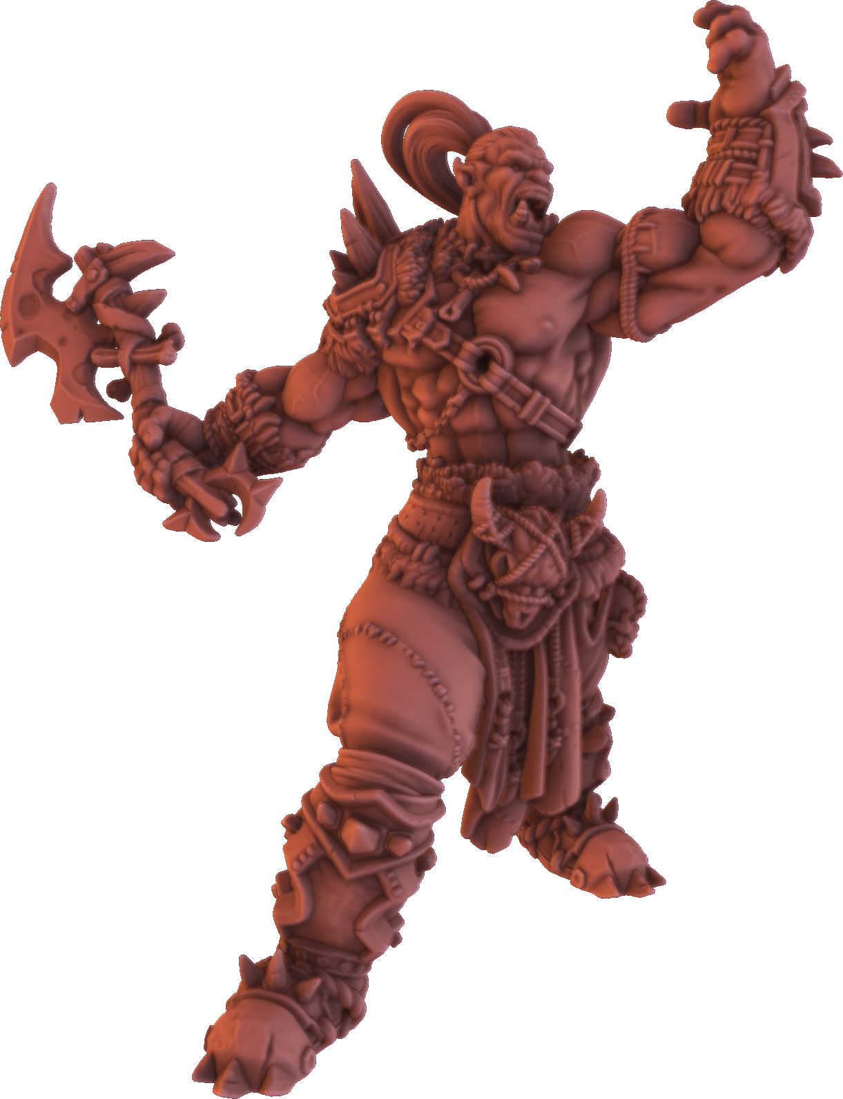 Brayan Nafarrate - Gnadug The Bonebreaker Orc - 75/150mm Pin Up/Figure/Model/Diorama