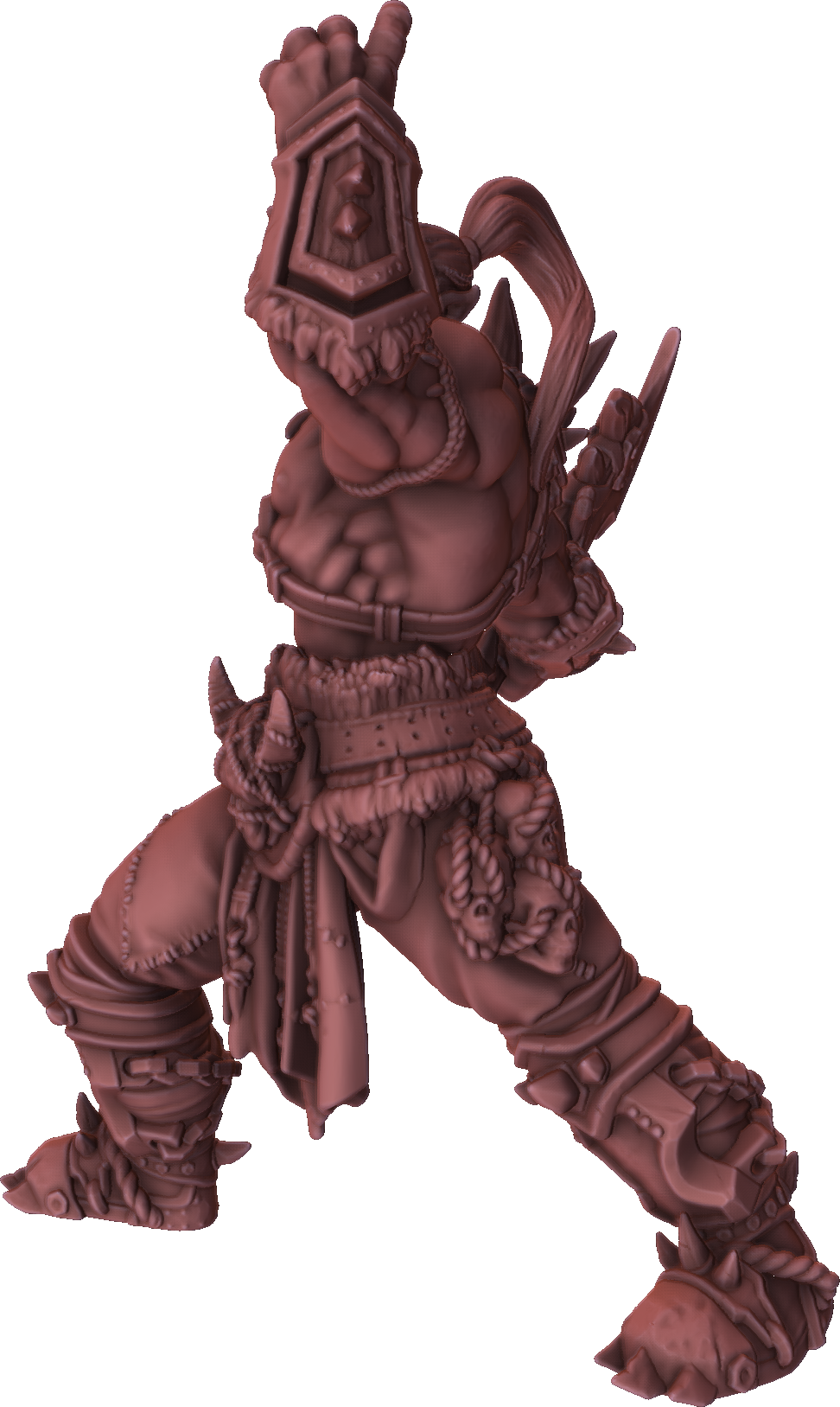 Brayan Nafarrate - Gnadug The Bonebreaker Orc - 75/150mm Pin Up/Figure/Model/Diorama