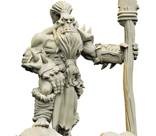 Brayan Nafarrate - Bestiary #4 - Orc Male #2 - DnD/TTRPG Figure/Miniature