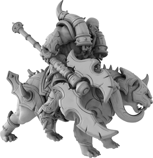 Brayan Nafarrate - Orc w/Puma #1 - DnD/TTRPG Figure/Miniature