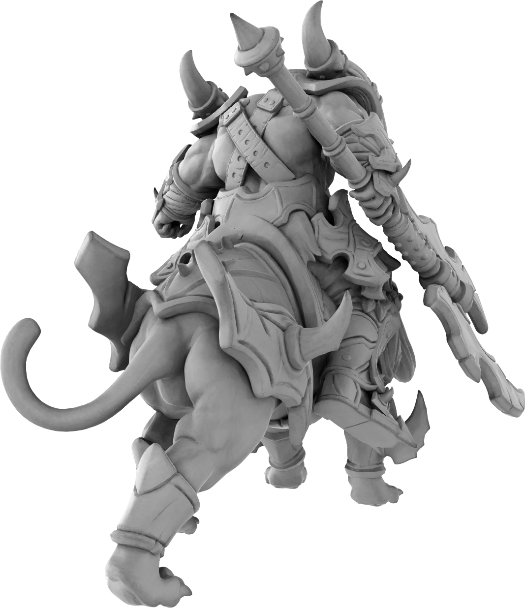 Brayan Nafarrate - Orc w/Puma #1 - DnD/TTRPG Figure/Miniature