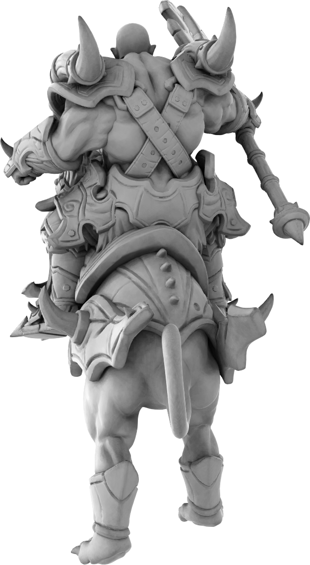 Brayan Nafarrate - Orc w/Puma #2 - DnD/TTRPG Figure/Miniature