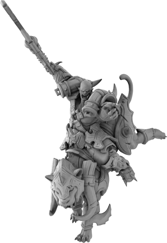 Brayan Nafarrate - Orc w/Puma #3 - DnD/TTRPG Figure/Miniature