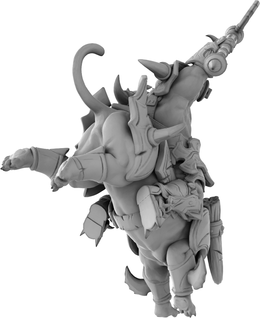 Brayan Nafarrate - Orc w/Puma #3 - DnD/TTRPG Figure/Miniature