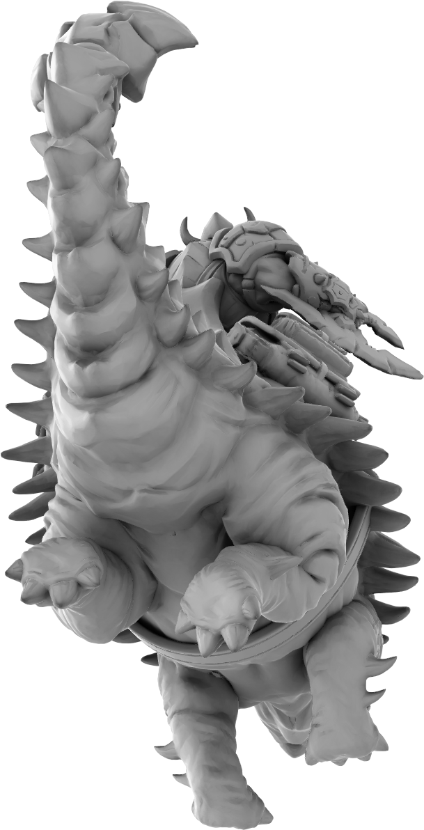 Brayan Nafarrate - Orc w/Ankylosaurus #1 - DnD/TTRPG Figure/Miniature