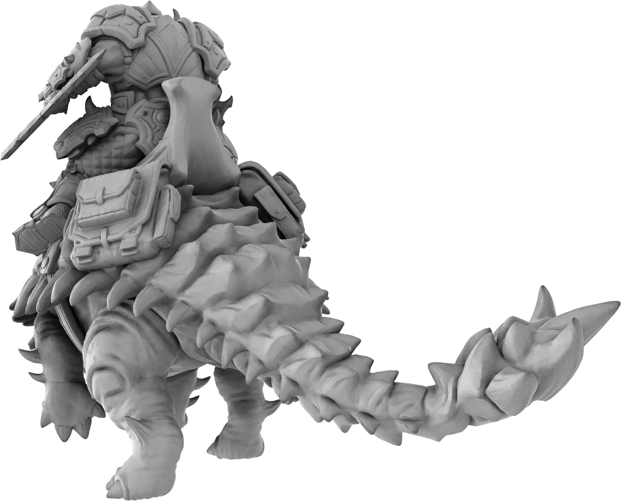 Brayan Nafarrate - Orc w/Ankylosaurus #2 - DnD/TTRPG Figure/Miniature