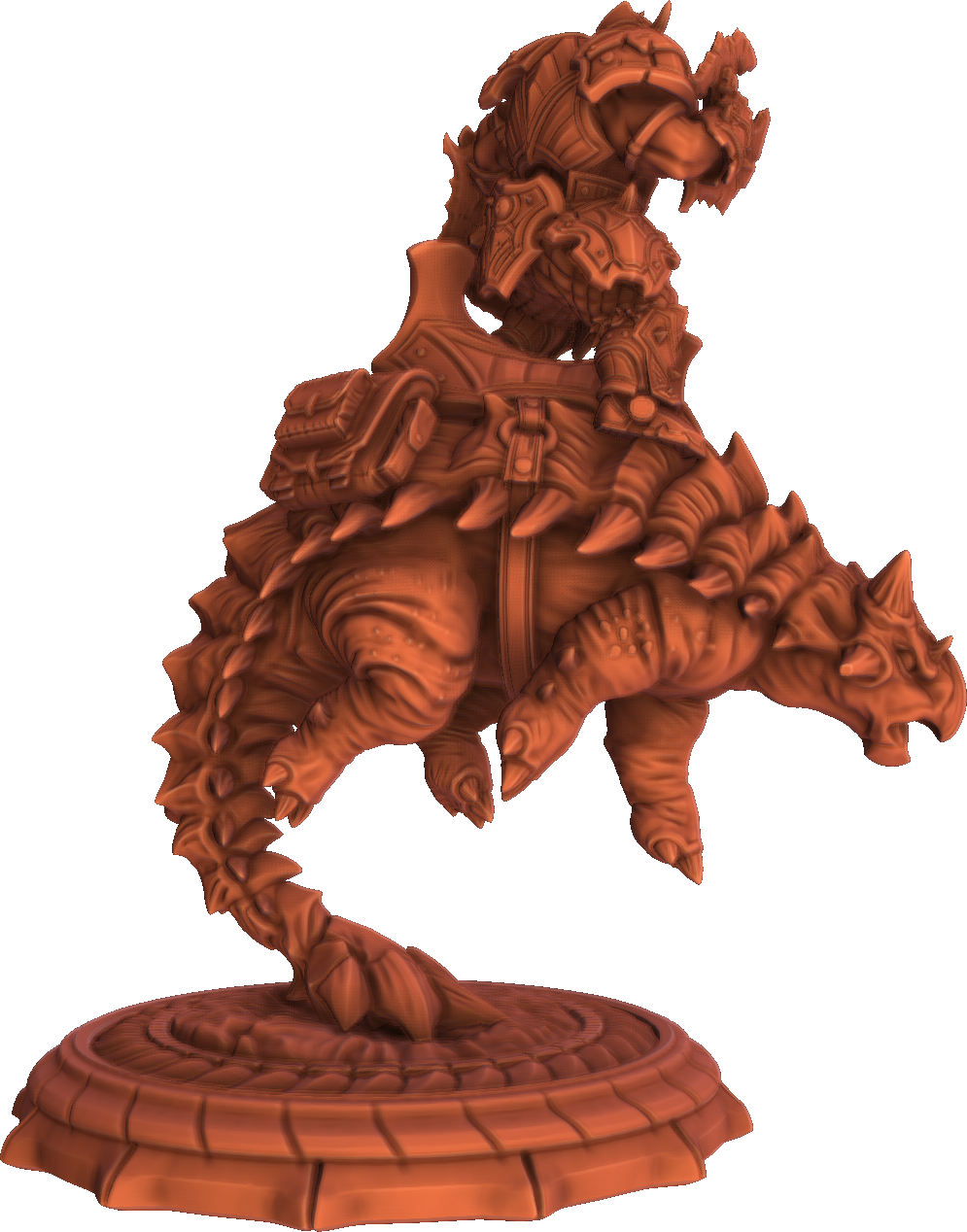 Brayan Nafarrate - Orc w/Ankylosaurus #3 - DnD/TTRPG Figure/Miniature