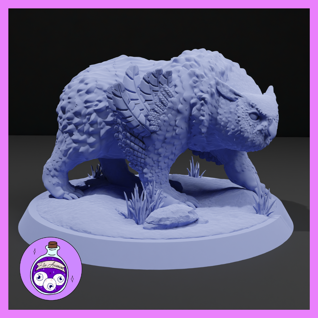 Ella's Arcanum - RPG Essentials #1 - Owlbear - 2 Poses - DnD/Pathfinder/TTRPG