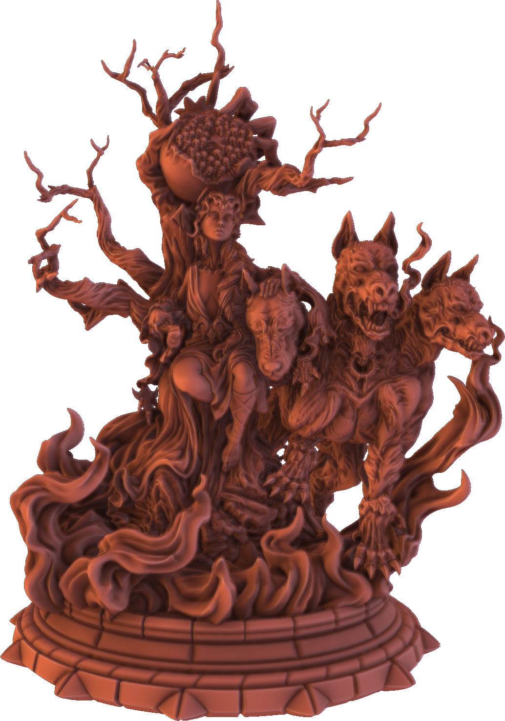 Brayan Nafarrate - Persephone & Cerberus - 75mm Pin Up/Figure/Model/Diorama