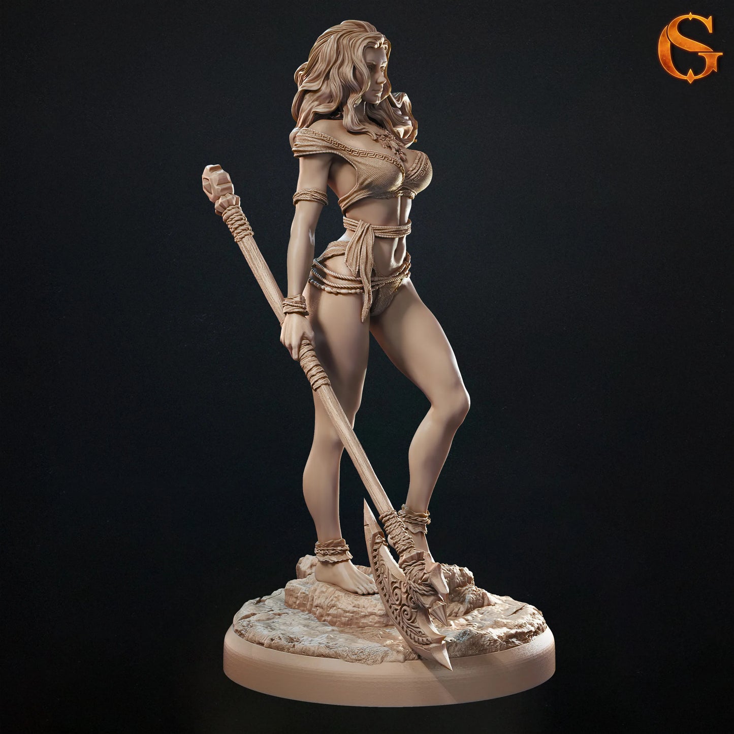 Solgoodcreations - Red Barbarian Paivi - 75/140mm Pin Up/Figure/Model/Diorama