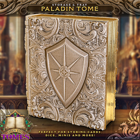 FatesEnd - Dice/Card Tome - Paladin - DnD/TTRPG/Roleplaying/Wargames