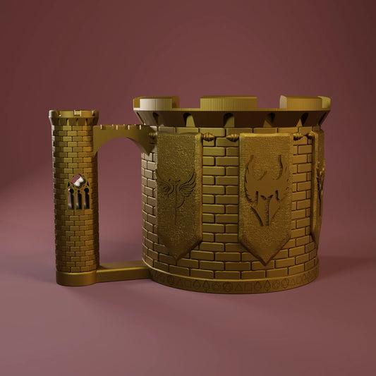 Jacob & Kira - Can-Holding Dice Towers - Paladin - DnD/TTRPG/Roleplaying/Wargames