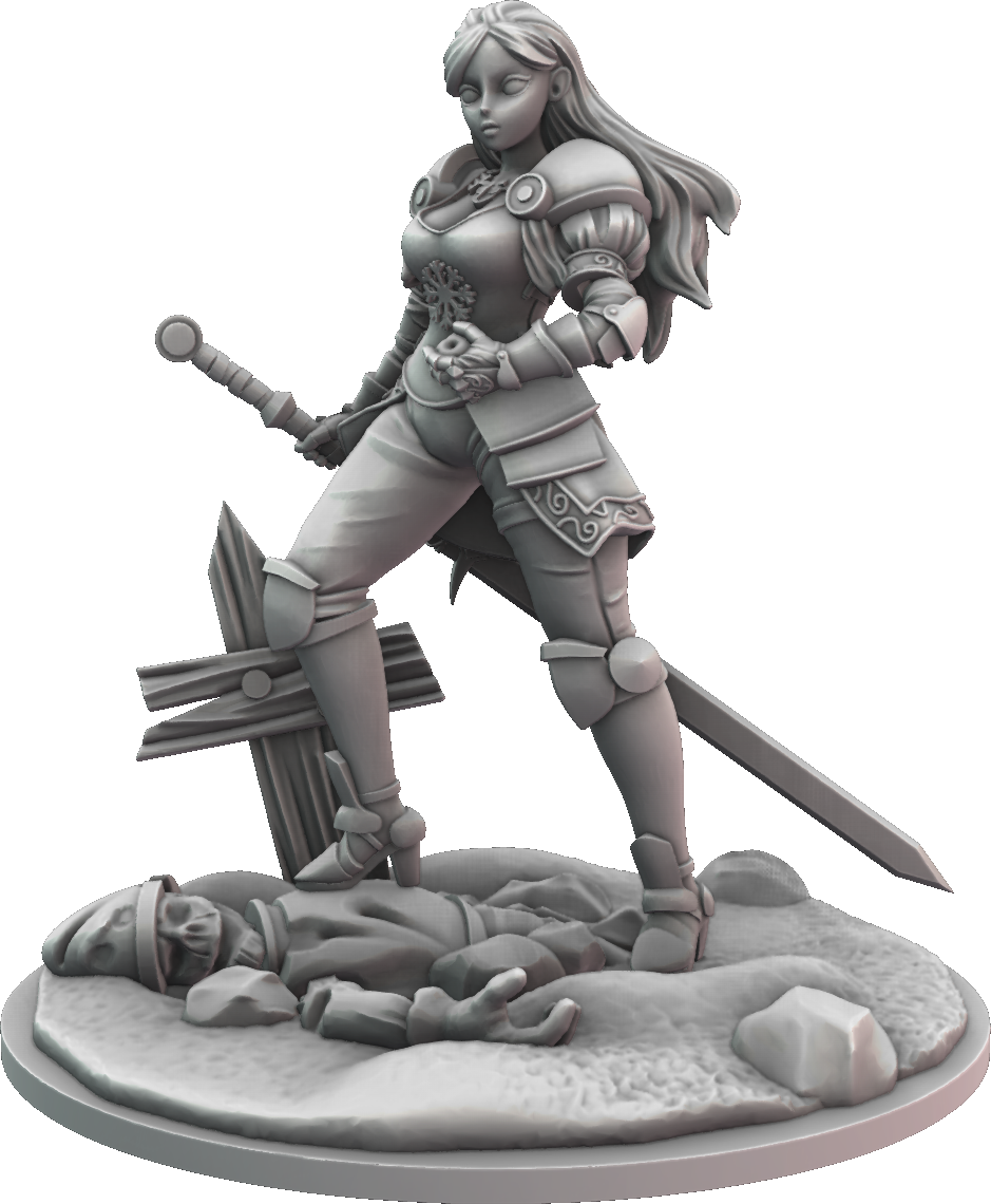Minihoard - Princess & 7 Dwarves - Princess - DnD/TTRPG Figure/Miniature