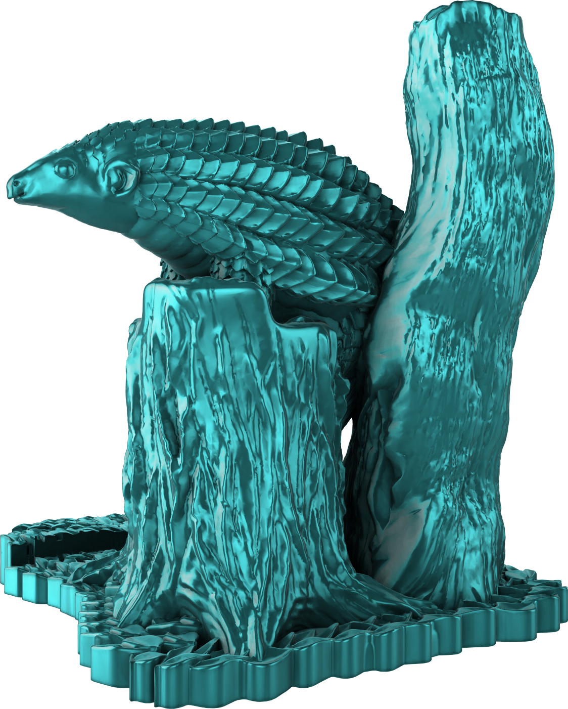 Digital Creative Works - Animal Phone Holder - Pangolin - Prop/Decoration