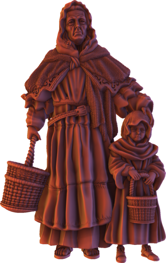 Forged Path - Willowbrook Underworld - Panhandlers - DnD/TTRPG Figure/Miniature