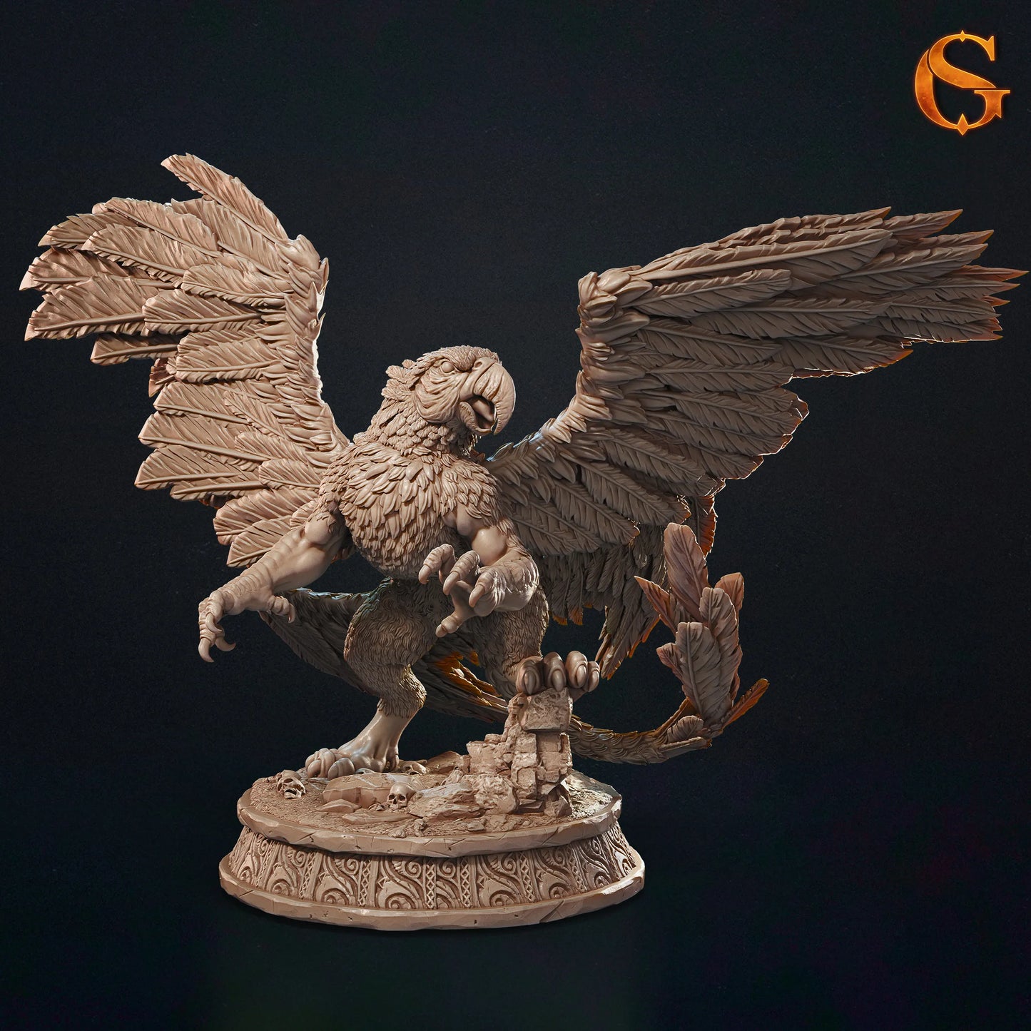 Solgoodcreations - Parrot Griffin - DnD/TTRPG Figure/Miniature