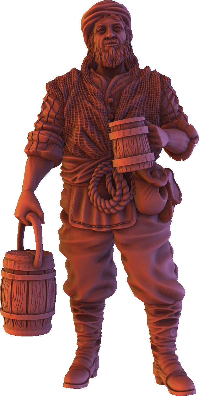 Forged Path - Willowbrook Village - Peasant #2 - DnD/TTRPG Figure/Miniature