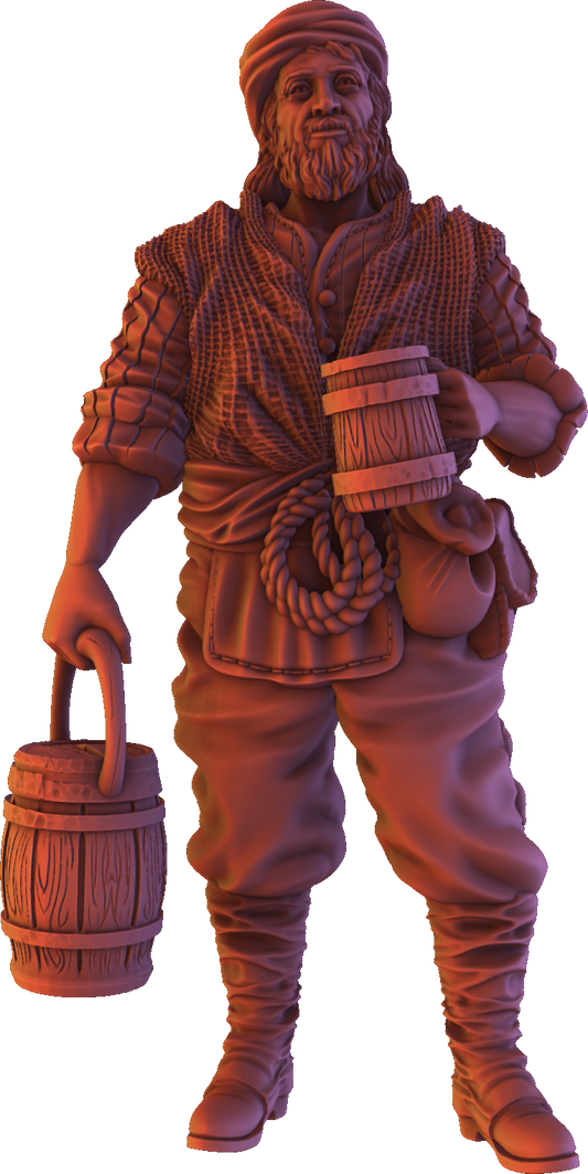 Forged Path - Willowbrook Village - Peasant #2 - DnD/TTRPG Figure/Miniature