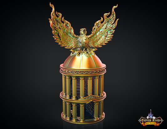 FatesEnd - Phoenix Dice Tower - DnD/TTRPG/Roleplaying/Wargames