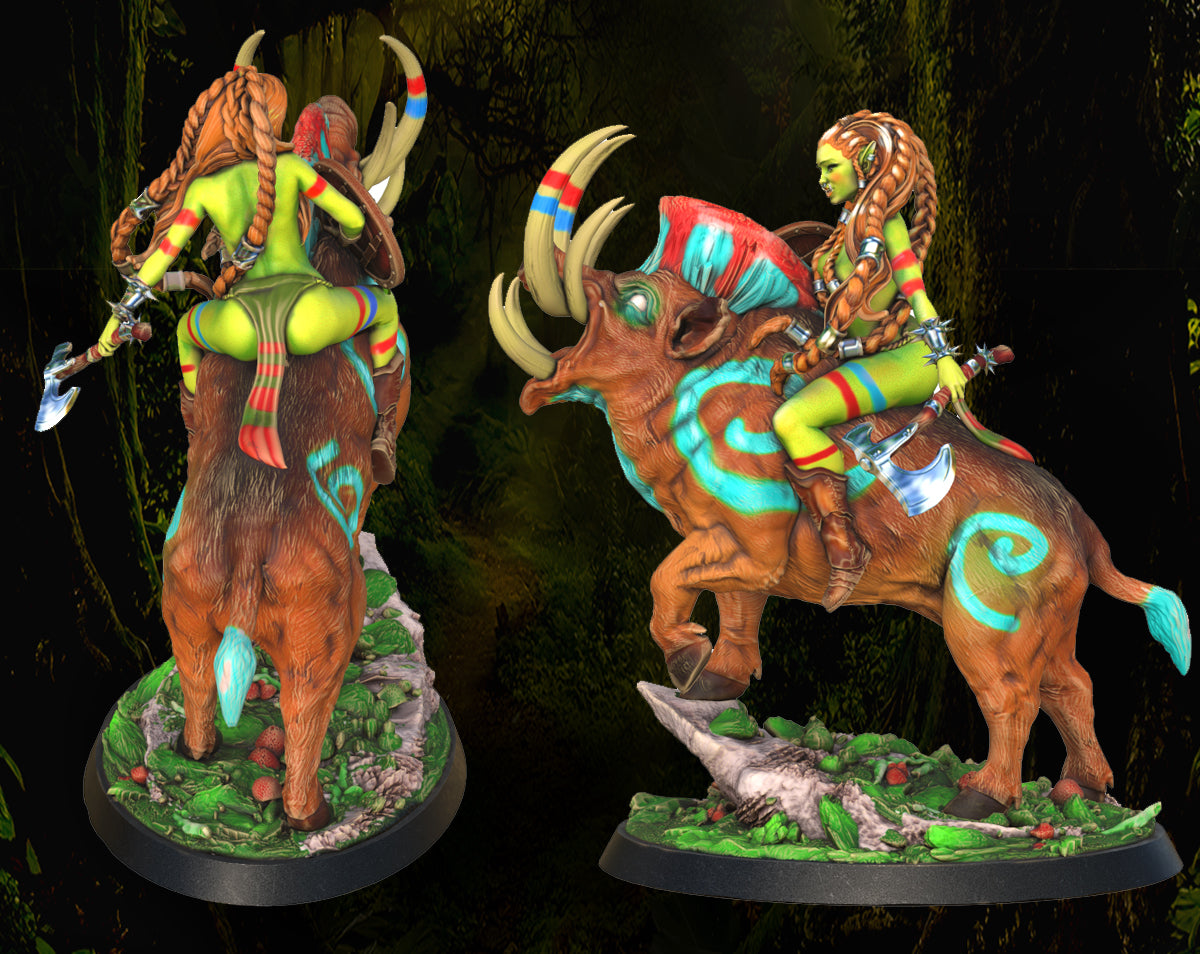 Printomancer - Piglet & Boar - 32/75mm Pin Up/Figure/Model/Diorama