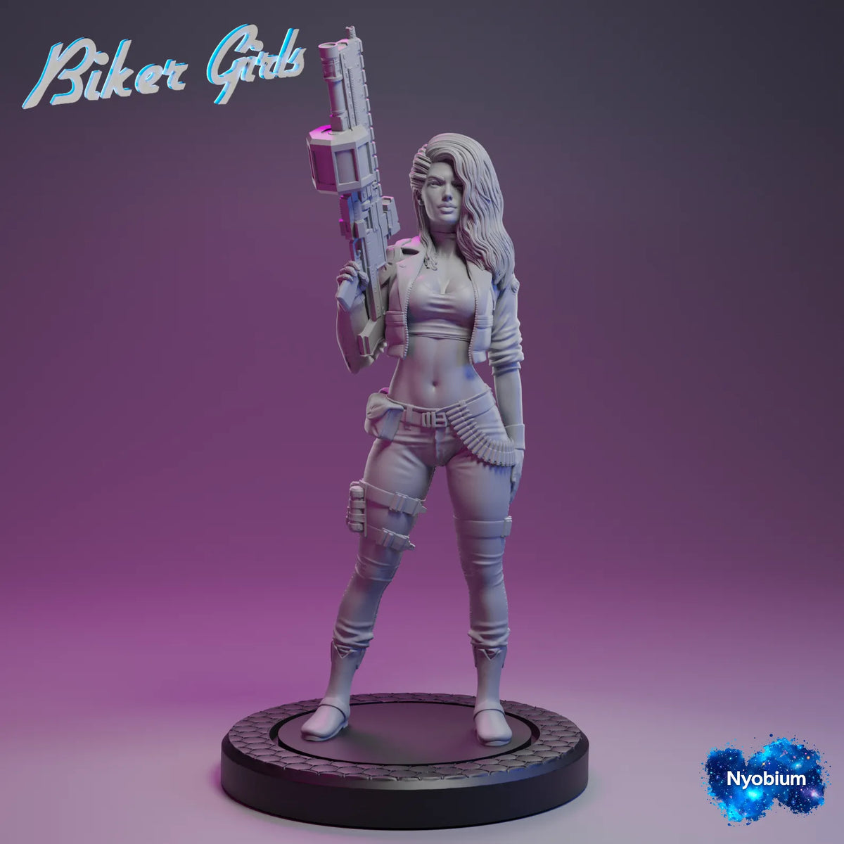 Nyobium Games - Jen, Bounty Hunter #1 - 75mm Pin Up/Figure/Model/Diorama