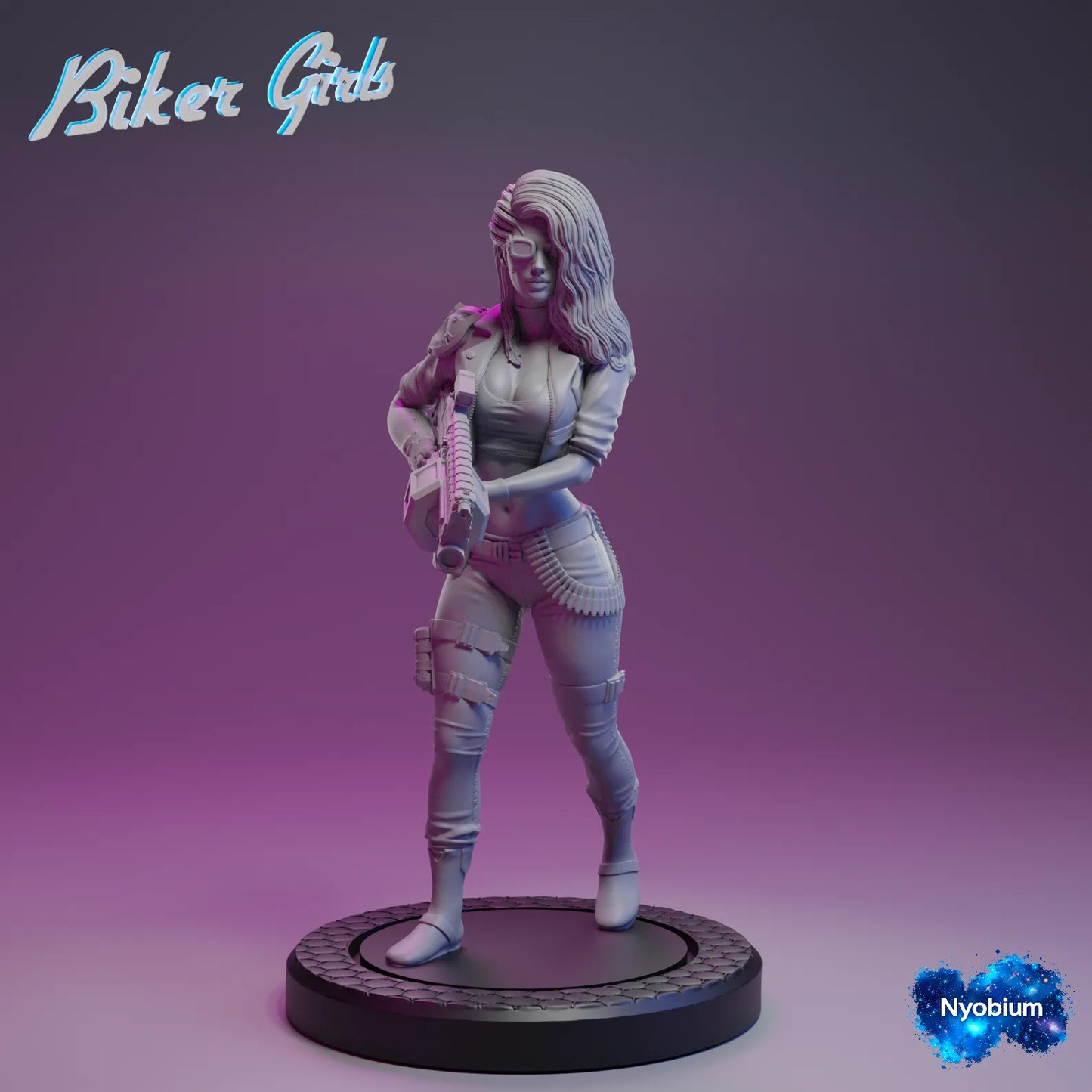 Nyobium Games - Jen, Bounty Hunter #3 - 75mm Pin Up/Figure/Model/Diorama