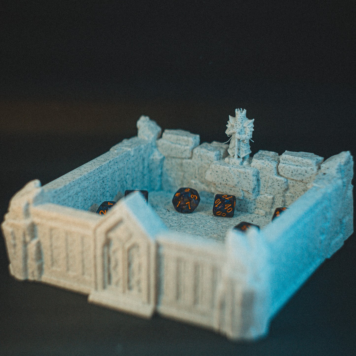 Possibly Cool Dice Tray - Dwarven - DnD/TTRPG/Roleplaying/Wargames