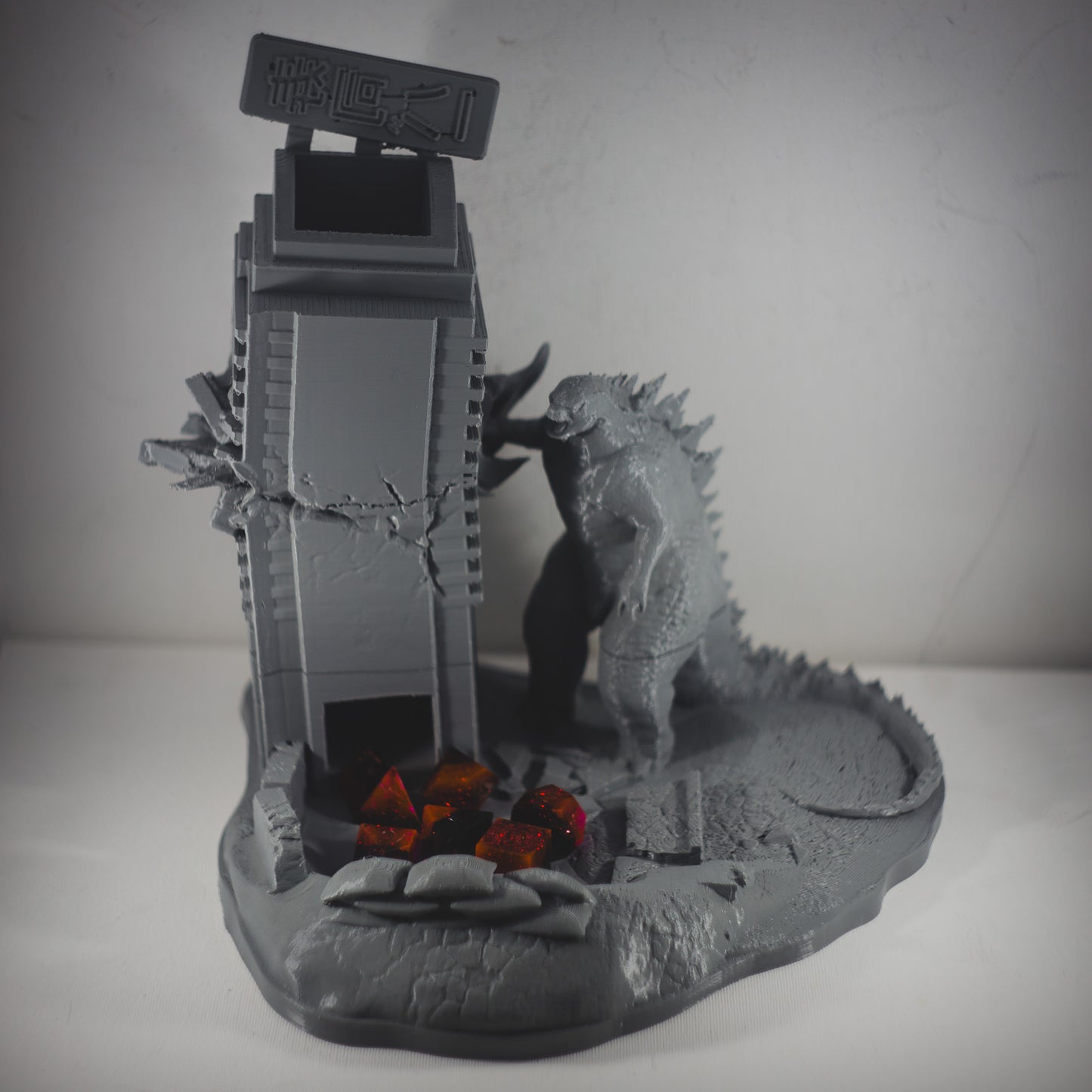 Possibly Cool Dice Tower - Godzilla - DnD/TTRPG/Roleplaying/Wargames