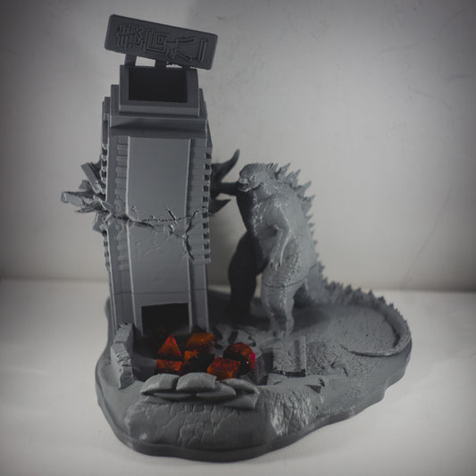 Possibly Cool Dice Tower - Godzilla - DnD/TTRPG/Roleplaying/Wargames