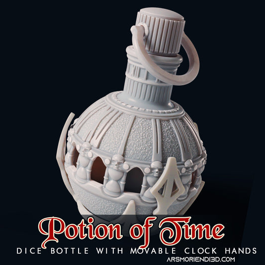 Ars Moriendi - Mythic Dice Holder - Potion of Time - DnD/TTRPG/Roleplaying/Wargames - Helios3DPrinting