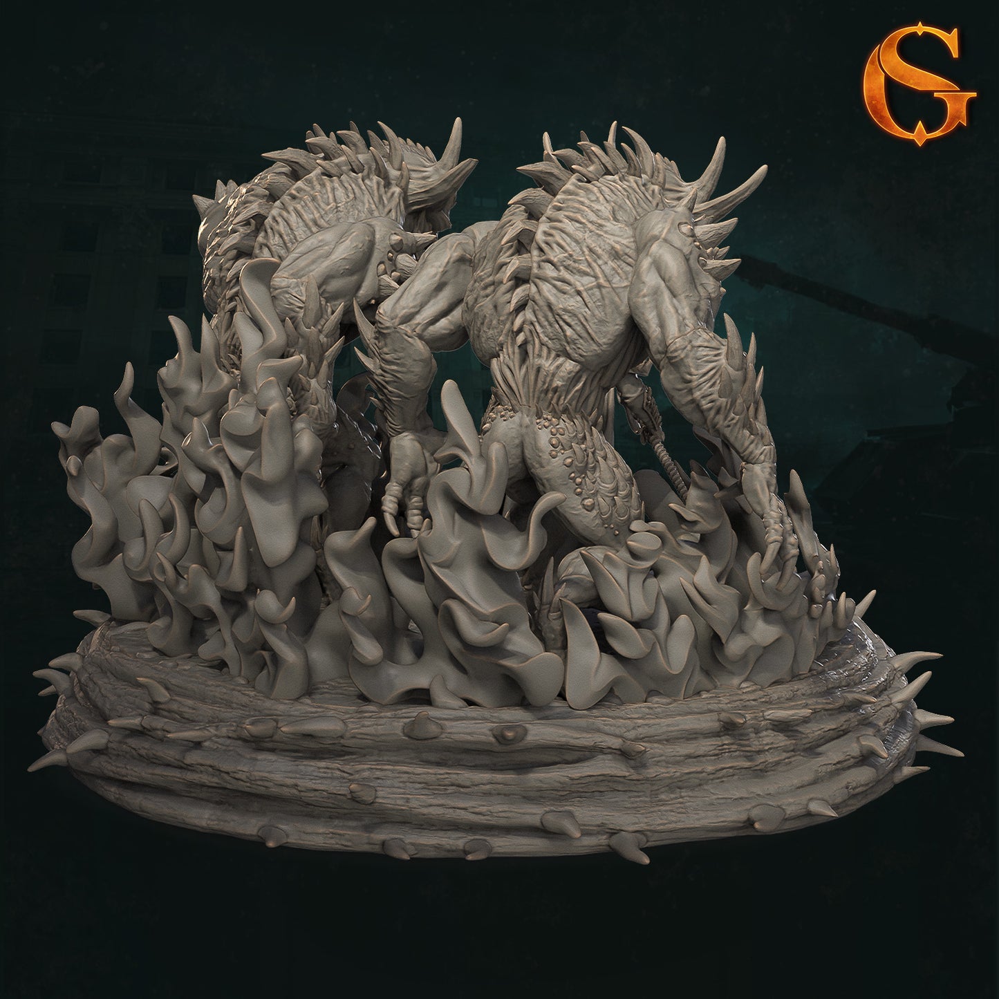Solgoodcreations - Demonic Incursion in Kharkiv - Sorcerer Pou-Tan - DnD/TTRPG Figure/Miniature