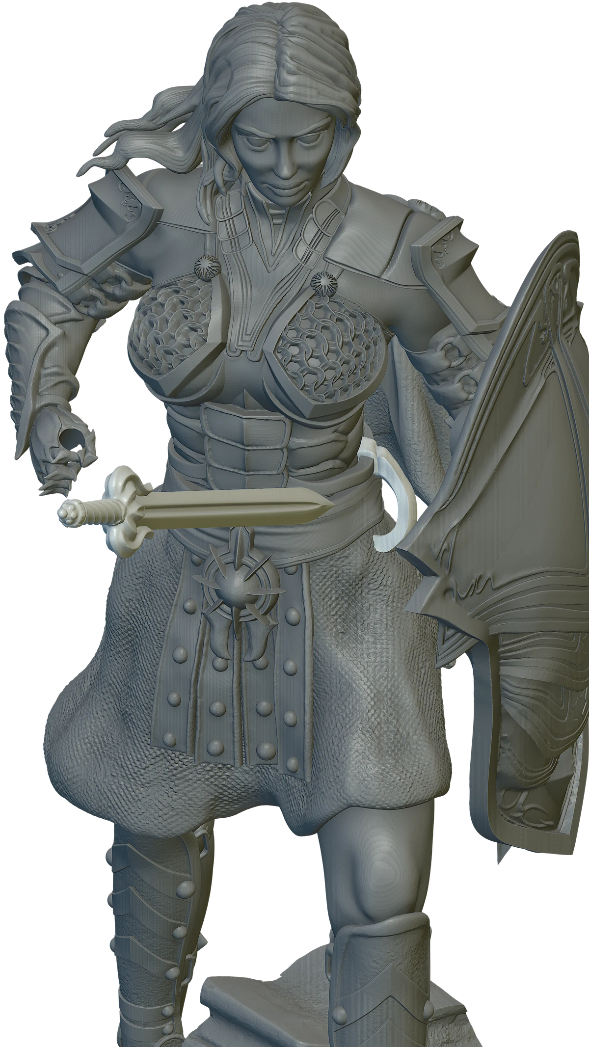 Questkeeper - Commander Adrienne - 75/120mm Pin Up/Figure/Model/Diorama