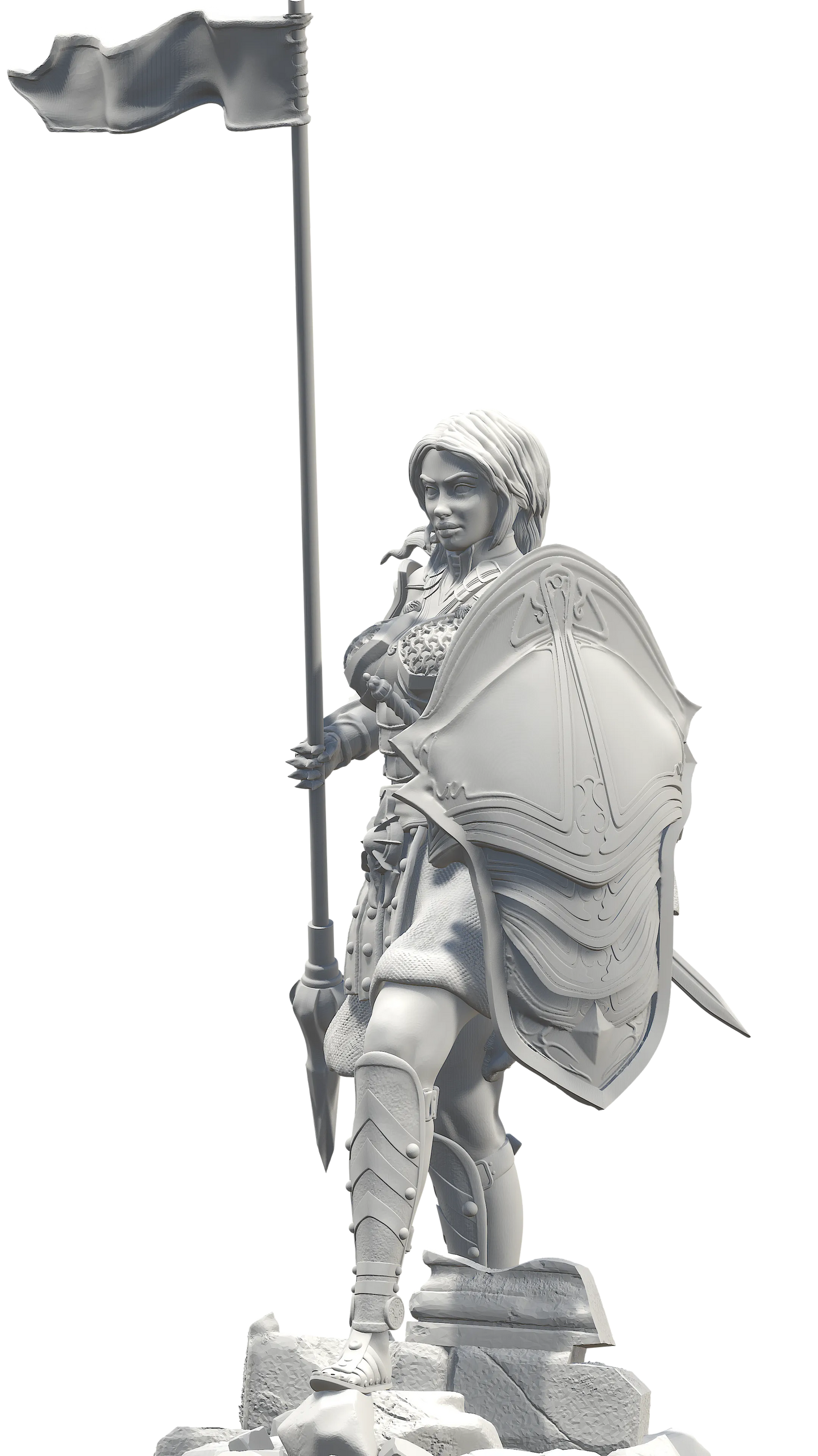 Questkeeper - Commander Adrienne - 75/120mm Pin Up/Figure/Model/Diorama