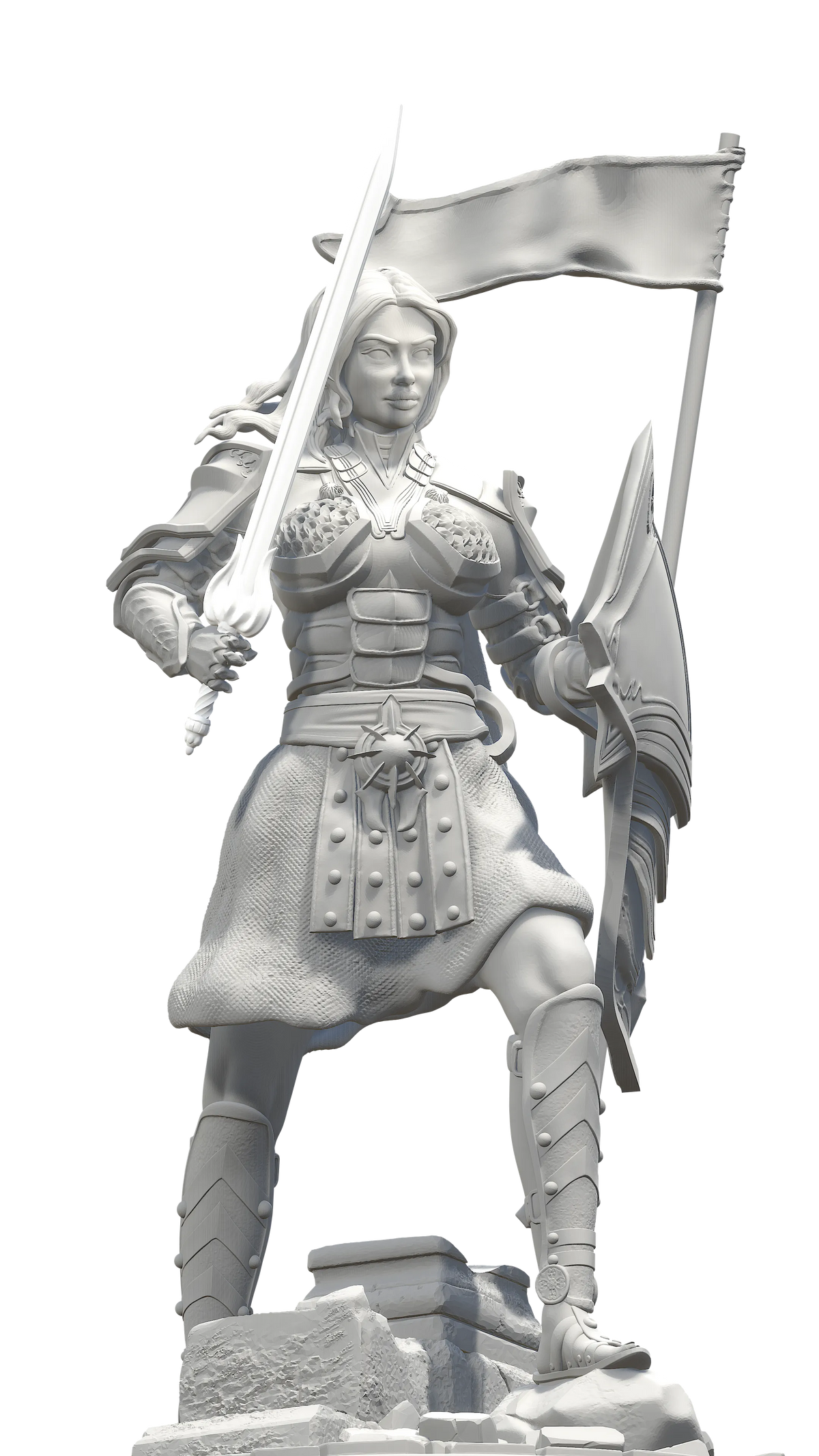 Questkeeper - Commander Adrienne - 75/120mm Pin Up/Figure/Model/Diorama