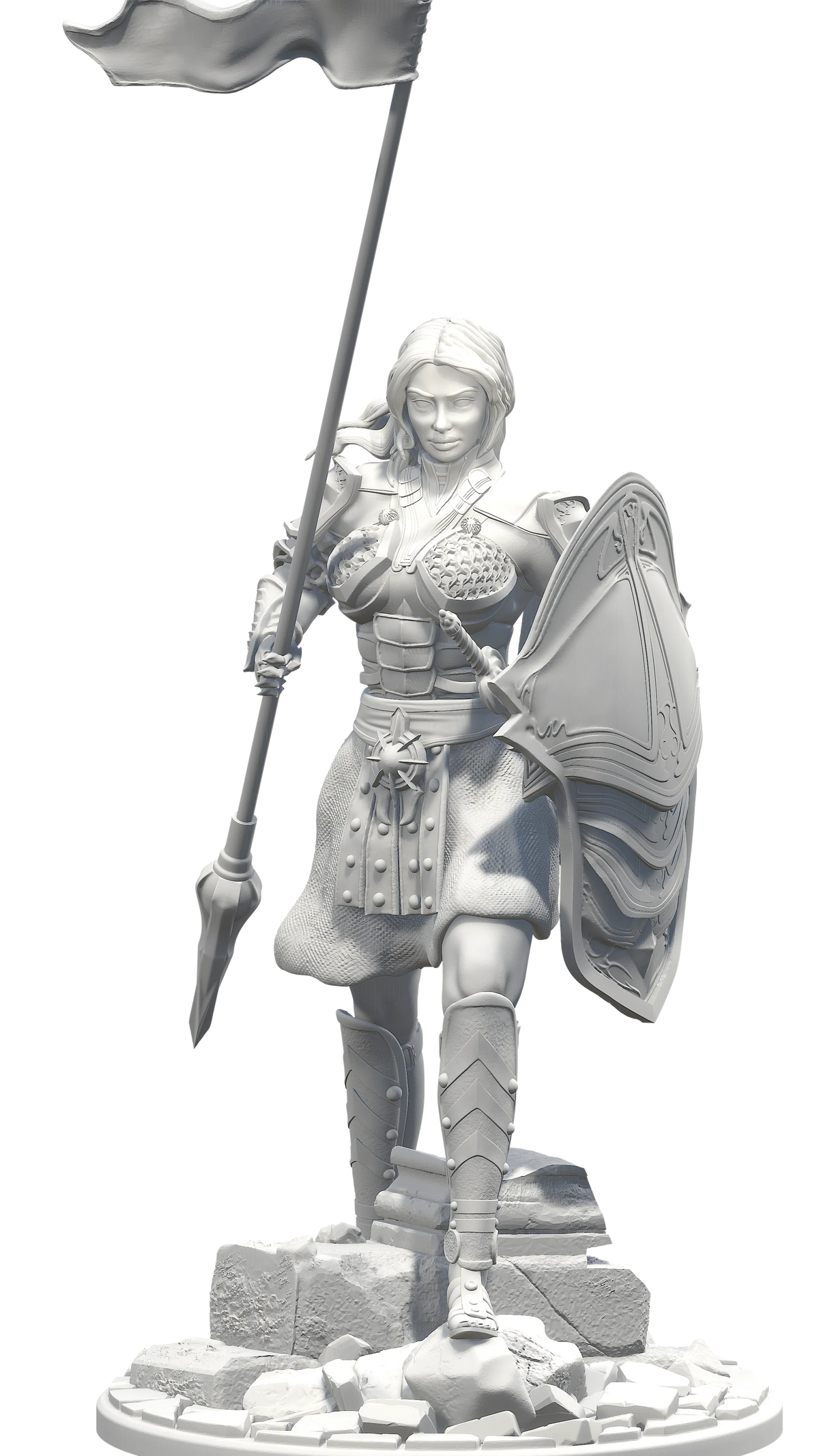 Questkeeper - Commander Adrienne - 75/120mm Pin Up/Figure/Model/Diorama