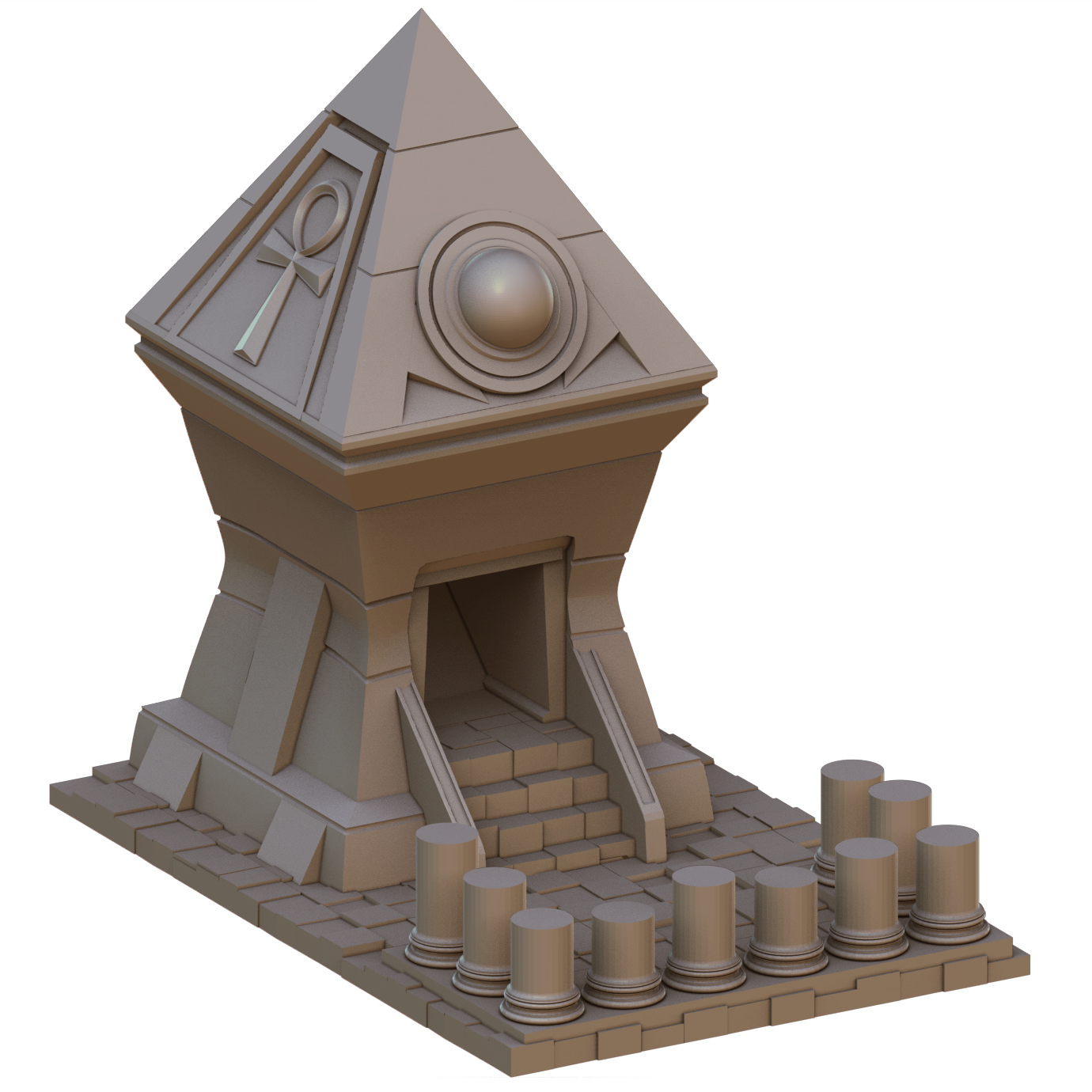 Crab Miniatures - Fantasy Dice Towers - Pyramid - DnD/TTRPG/Roleplaying/Wargames