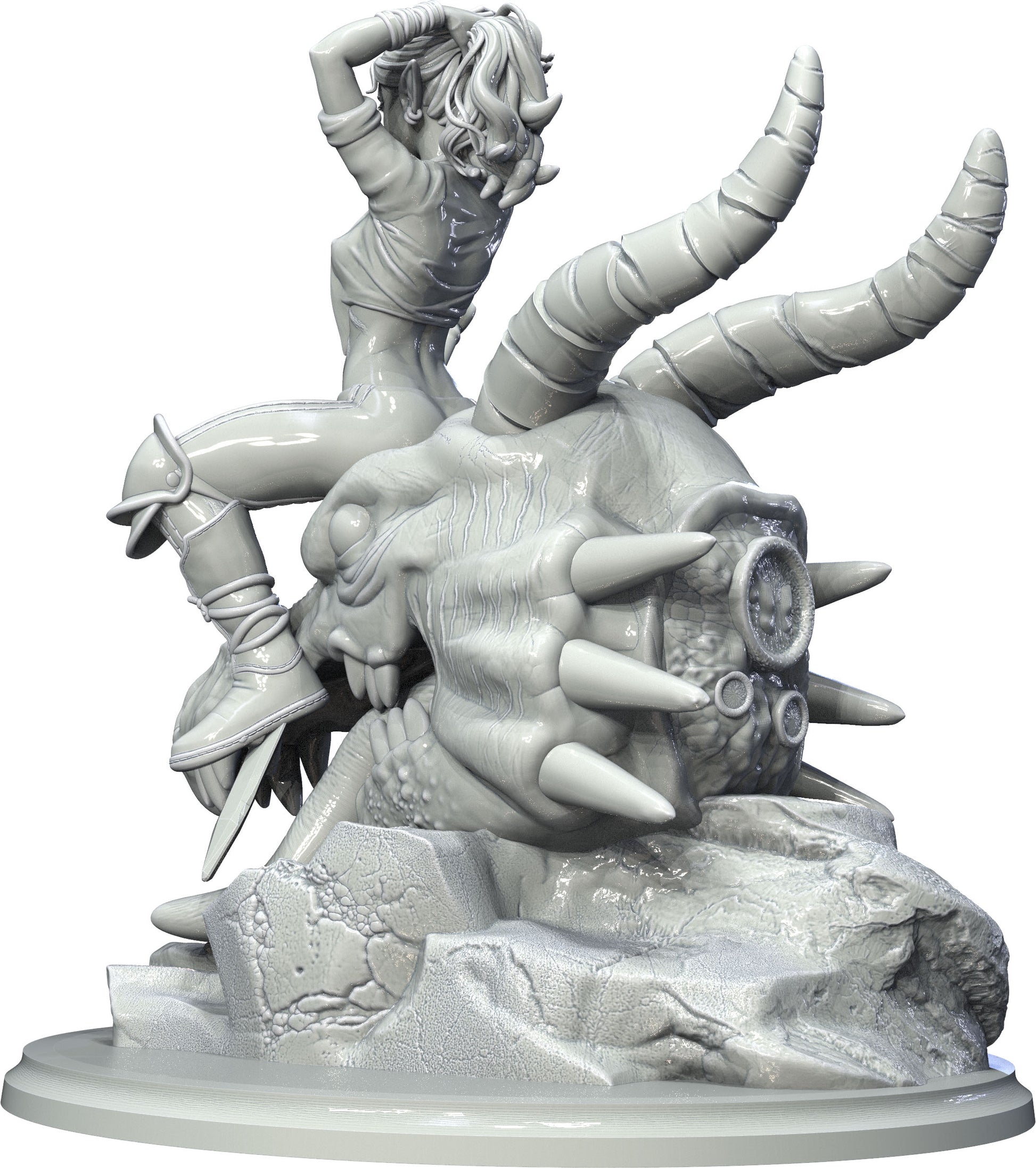 3D IPStudios - Nimrodel the Dragon Hunter - Pin Up/Figure/Model/Diorama - Helios3DPrinting